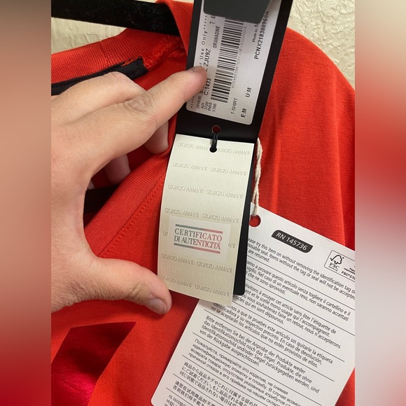 NWT Armani Exchange Logo All Cotton Tee Size M - Picture 5 of 7